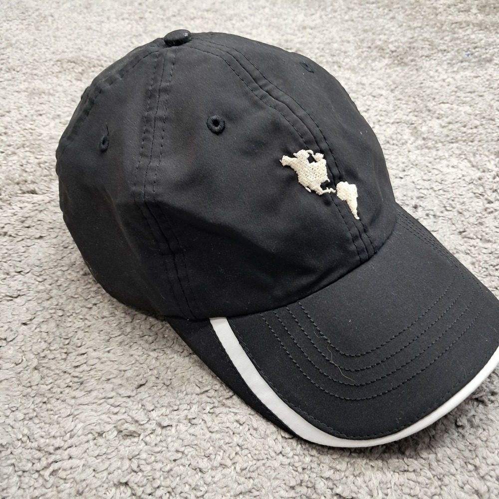 Greg Norman Amway Black Polyester‎ Adjustable Golf Hat Map Embroidery WPL00285